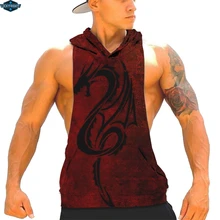 LUCKYFRIDAYF 3D модные мужские безрукавки для женщин Лето г. Лидер продаж Модные повседневное 3D Прохладный печатных жилет с Hooded ш