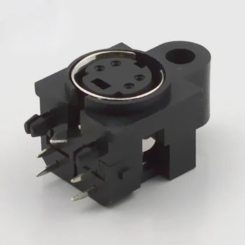 

10pcs-100pcs S Terminal Connector 90 Degree Horizontal S Terminal Plug DIN Mat MDC-4-33 With Shielded Housing 4 Holes