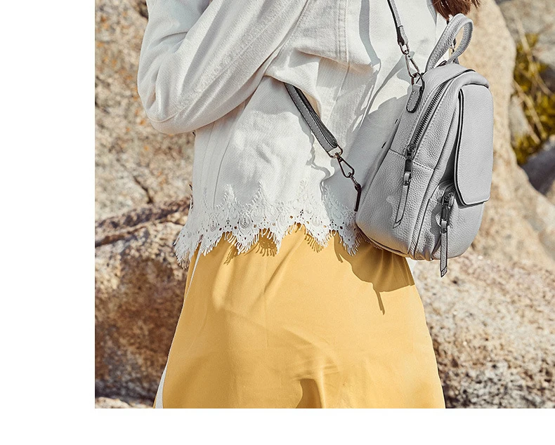 Верхний слой из натуральной кожи рюкзак с рисунком личи Мульти сумки на плечо женские рюкзаки для девочек-подростков школьная сумка
