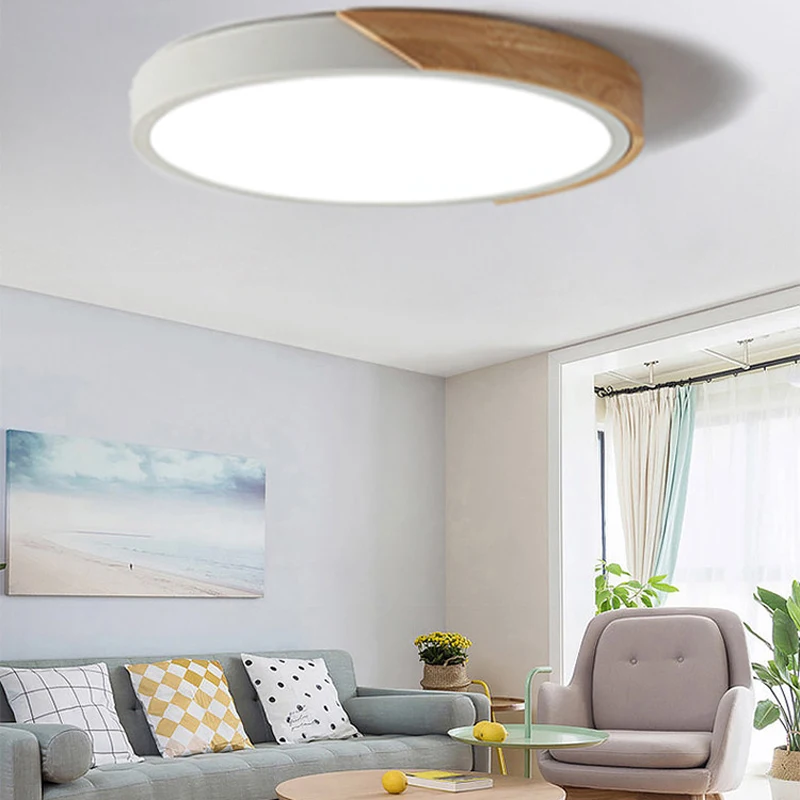 Us 16 9 35 Off Led Ceiling Light Modern Lamp Living Room Lighting Fixture Bedroom Kitchen Surface Mount Flush Panel Remote Control In Ceiling Lights