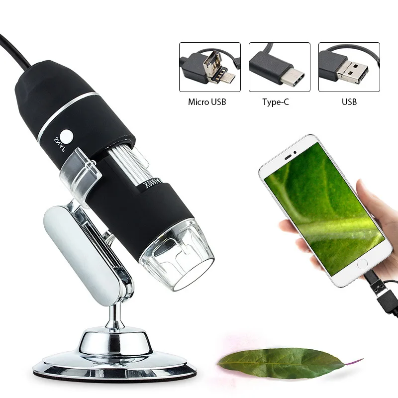 

WIFI Digital Microscope 1000X 8LED 3 In 1 USB Microscope Camera Portable mini Microscopio camera Endoscope Magnifier