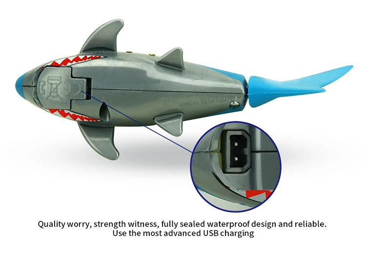Мини RC акула игрушки для детей с Электрические дистанционного управления животных модель
