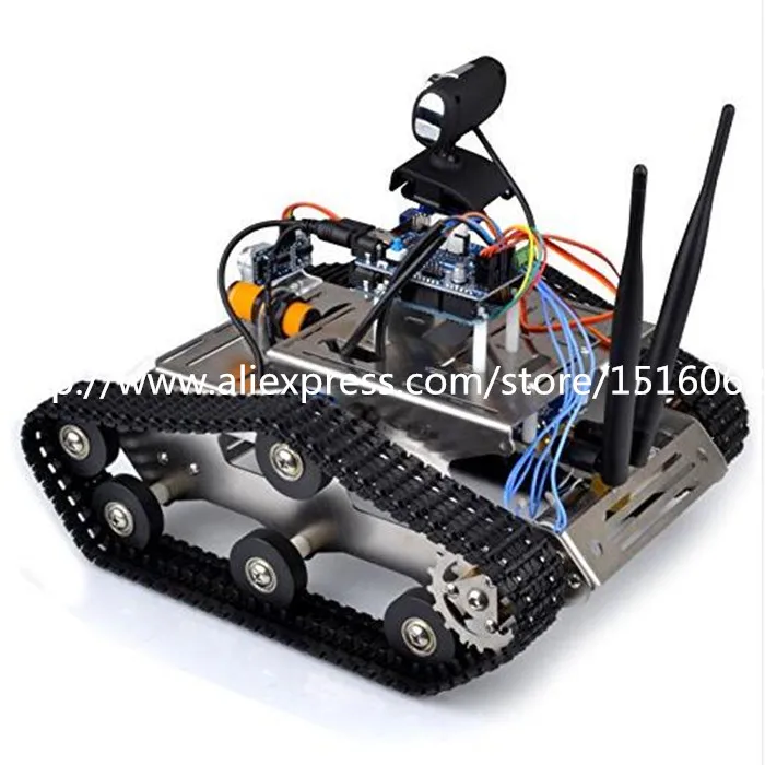 Беспроводной Wi-Fi Робот Автомобильный Комплект для Arduino/Hd Камера Ds Образования