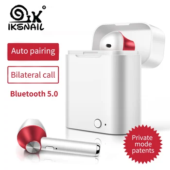 

IKSNAIL Bluetooth 5.0 Earphone TWS Wireless Earphones In-Ear Music Earbuds Set Stereo Headset For Iphone Xiaomi Huawei Samsung