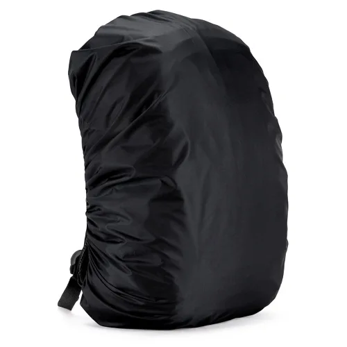 Рюкзак Противоугонный дождевик, чехол для альпинизма, портативный водонепроницаемый чехол для кемпинга, походов, велоспорта, школы, путешествий - Цвет: Black