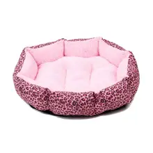 

NewLeopard Print Cotton Pet Dog Cat Fleece Warm Bed House Plush Cozy Nest Mat Levert Dropship dig1213
