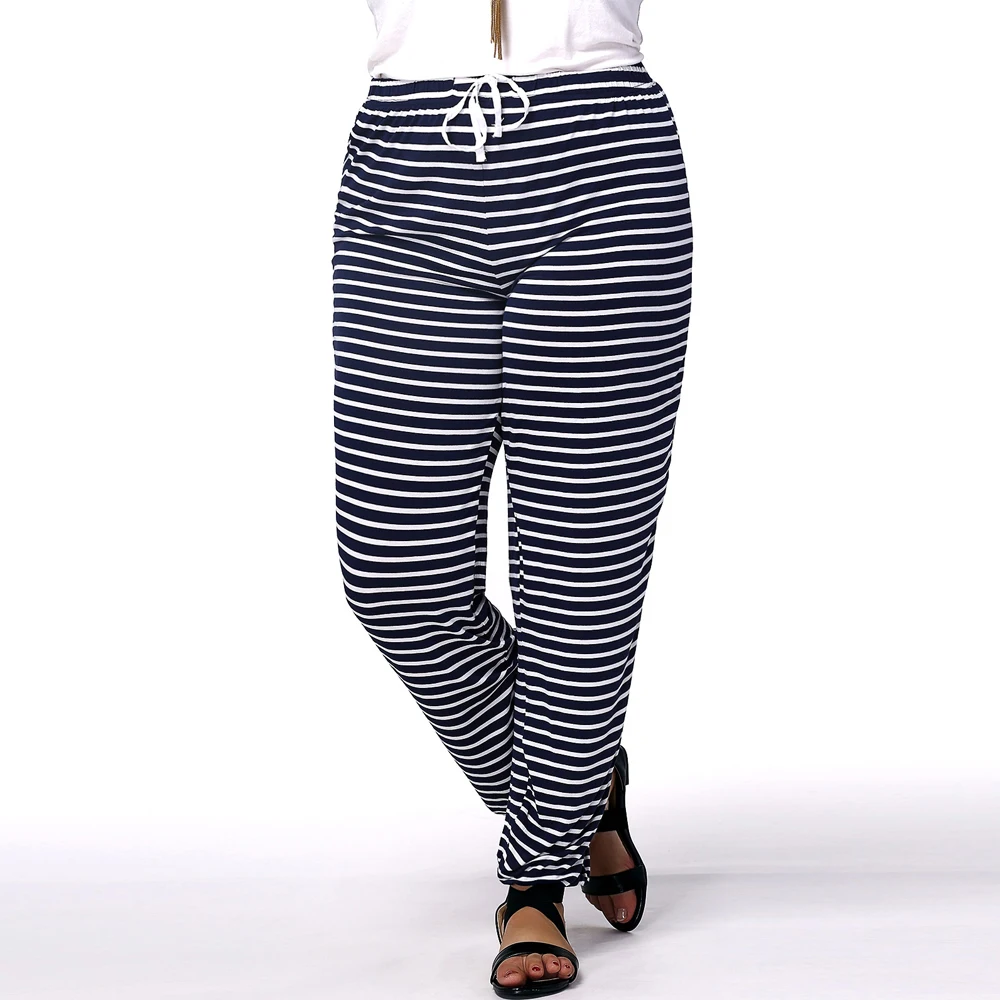 

2019 Summer Thin Style Comfort Breathable Super Plus Size Adjustable Ties At Waist and Leg Openning Leisure Wide Leg Pants