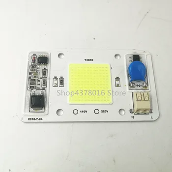 

10pcs Smart IC High Power LED Matrix For Projectors 50W 110V 220V White Warm white DIY Flood Light COB LED Diode Spotlight