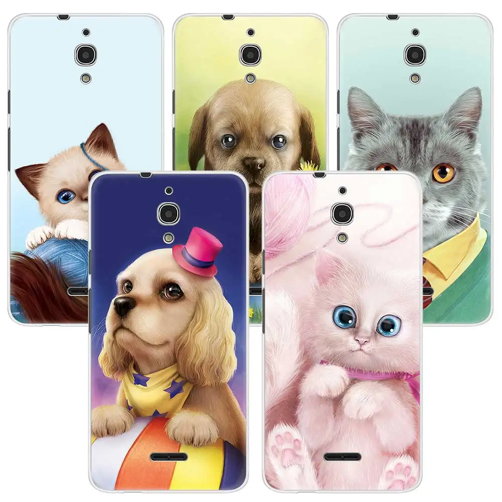 

Cute Phone Case For Alcatel Idol 5s A2 A3 A7 XL A5 LED PIXI 4 (4 5 6) 3G 4G U5 HD Cat Dog animals Soft Silicone Back Cover