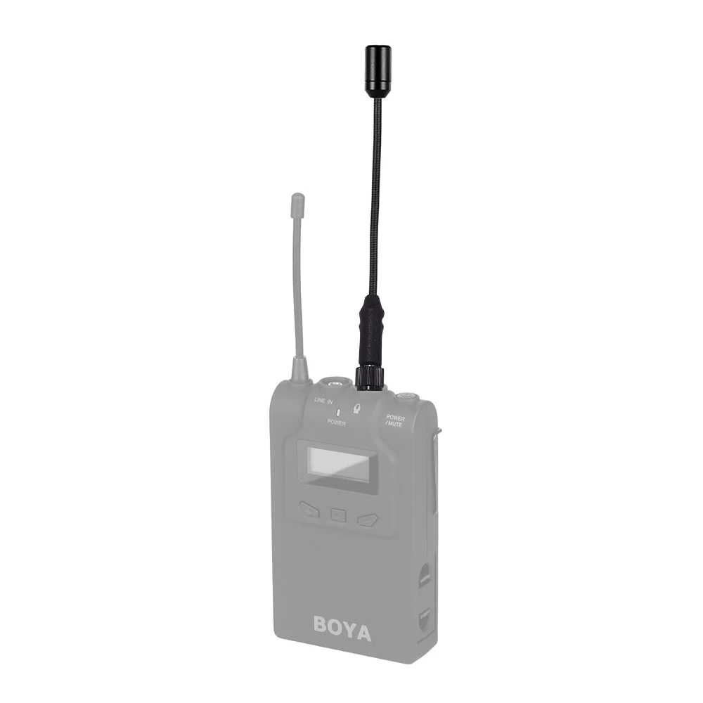 BOYA BY-UM2 мини Omin четкости звука гибкий аудио микрофона 3,5 мм фиксатором типа для BOYA BY-WM4/5/6 BY-WM8 Беспроводной передатчик