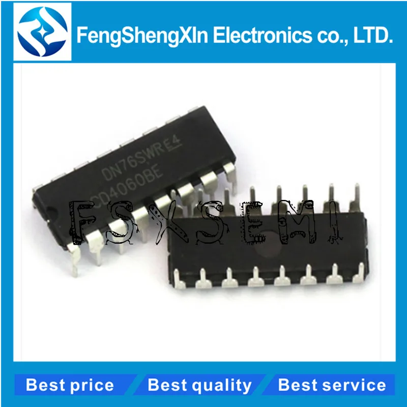 10 шт./лот CD4060BE DIP 16 CD4060 разделитель IC|Интегральные схемы| |