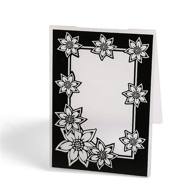 karrychenPlastic Embossing Folder Template DIY Scrapbook Photo Album Card Making Decoration Craft Giddiness