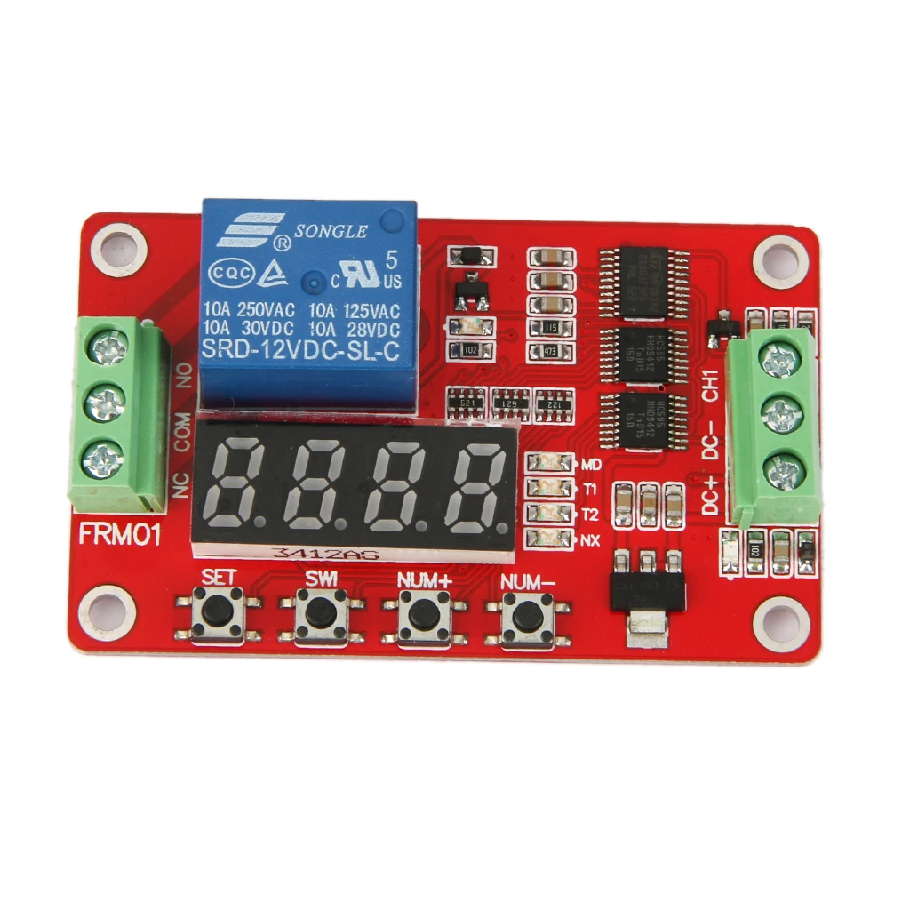 Multifunction Self-lock Relay Cycle Timer Module PLC Automation Delay 12V
