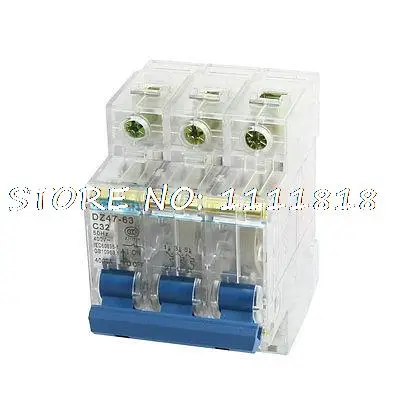 

4000A Max Overloaded Short Current Circuit Breaker 3 Pole 32A AC 400V