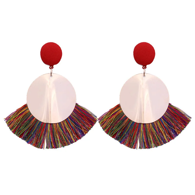 

Boho Long Punk Maxi Dangle Earrings Fashion Amazing Tassel Polish Drop Earrings For Women Charming Party Jewelry