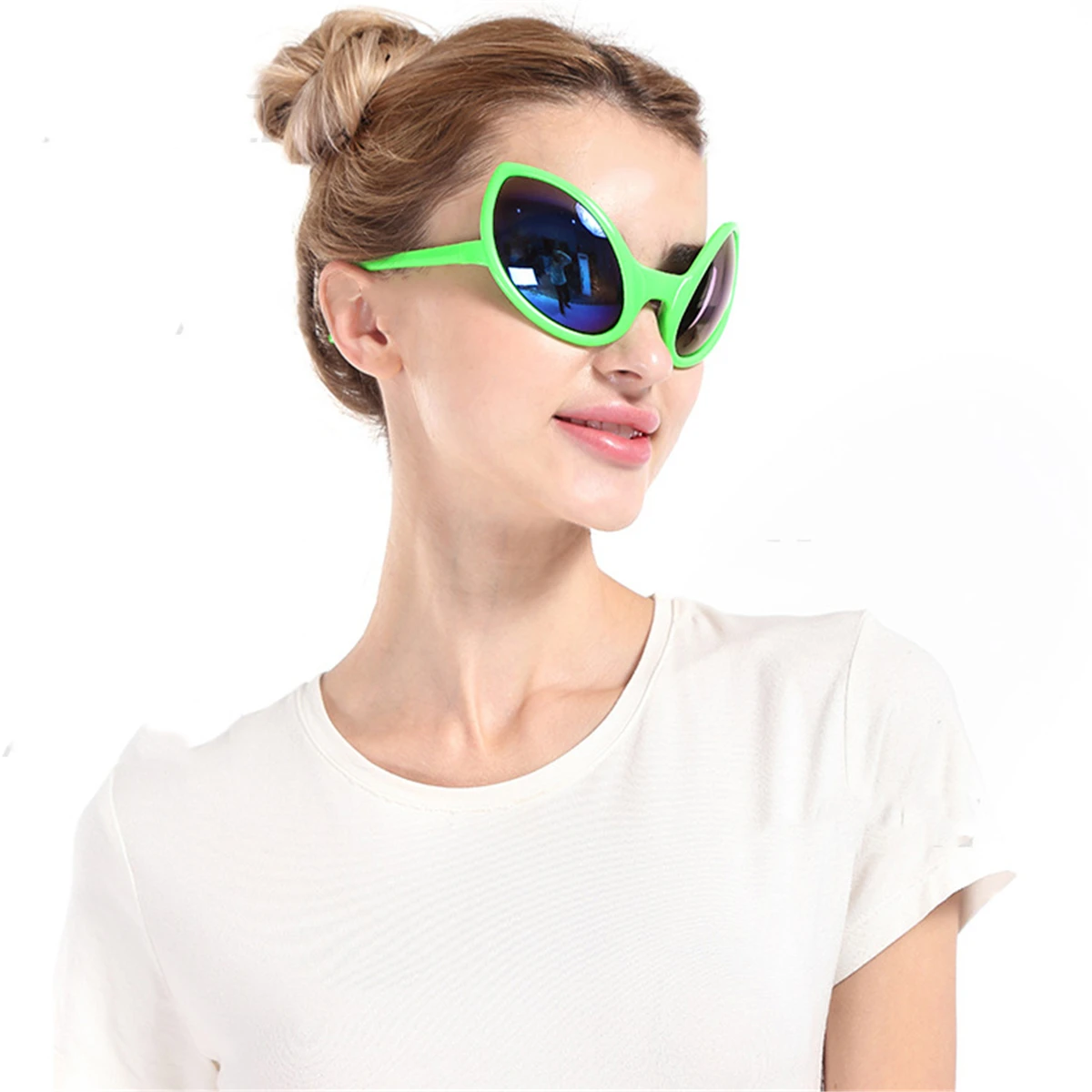 Funny Alien Costume Mask Novelty Beach Sunglasses Halloween Party Favors Photo Props Supplies Kids Adult Toy