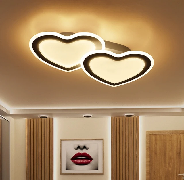 Heart Shape Ceiling Led Fashion Bedroom Light Indoor Heart Shape Ceiling Led Fashion Bedroom Light Indoor Lighting