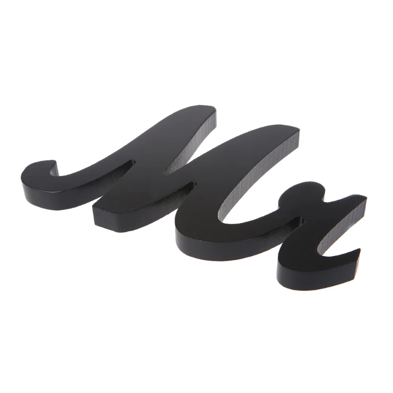 

Wedding Reception Sign Black Wooden Letters Mr & Mrs Table Centrepiece Decor Set