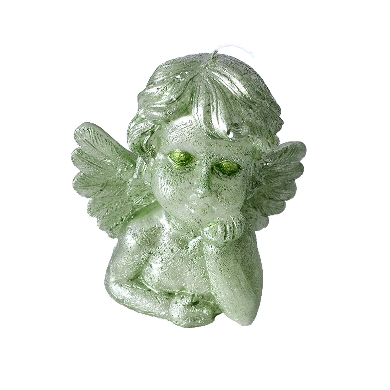

Candle Silicone Mold for Soap Making Mould Big Size Thinking Angel DIY Handmade Craft Resin Clay Decorating Tool