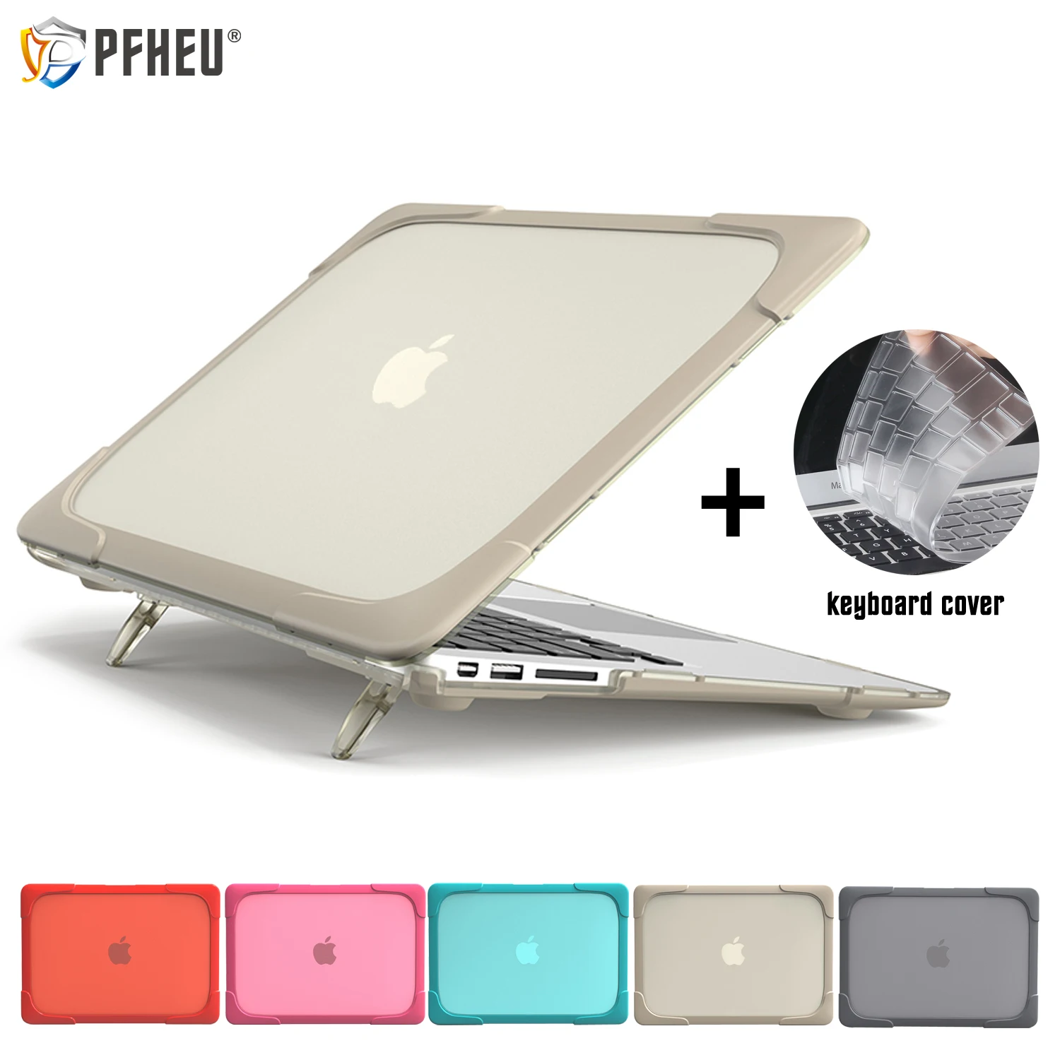 New Shockproof Hard Plastic Case with Foldable Stand For Macbook Air