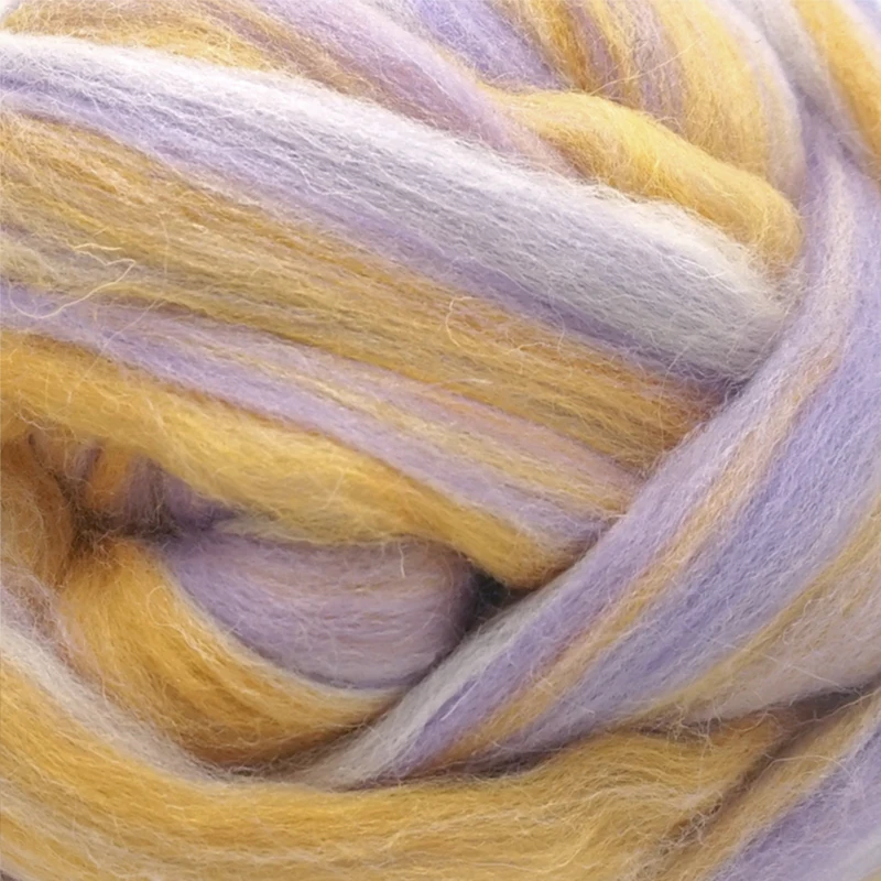 Extra Fine colour mixture Merino Wool Blended wool roving fiber 50G Perfect in Wet and needle Felting Y18