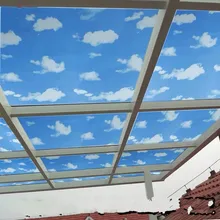 Витражная плёнка на стекла, окна стикеры звездного неба и облако матовым на крыше балкон ПВХ защиты конфиденциальности клеящая стеклянная 60*200 см