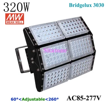 

320w adjustable led tunnel light 90 degree ac85-305v free shipping 3 years warranty