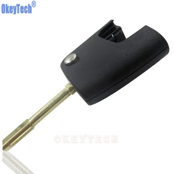 

OkeyTech Replacement Flip Remote Car Key Blade Shell For Ford Focus Mondeo Fiesta C S Max Free Shipping High Quality Cover Head