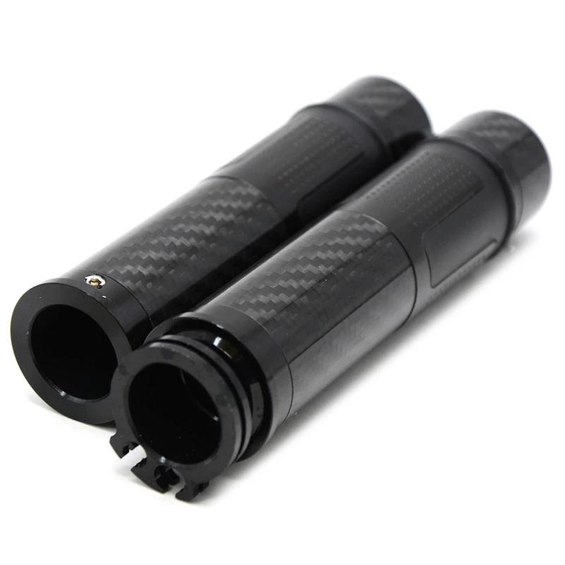 7/8" 22mm Universal Motorcycle Handle bar / Handlebar Grips Carbon