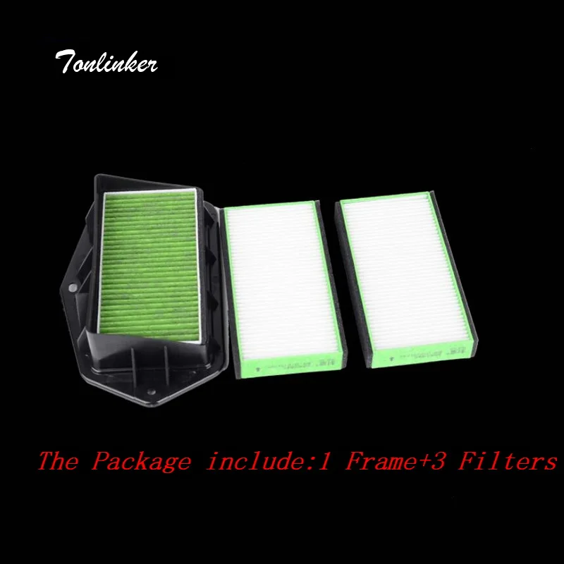#*Cheap Tonlinker 2018 New 2 3 holes air filter for VW CC Passat B5 B6 B7 Golf Touran audi Skoda Octavia anti PM2.5 external air filter