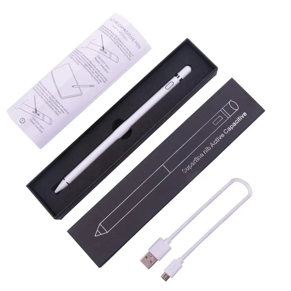 Высокая точность емкостный стилус для сенсорного экрана для Apple Pencil стилус для планшетных ПК для iPad Air Pro/1/2/3/4 mini 4 ручка упаковка для розничной торговли