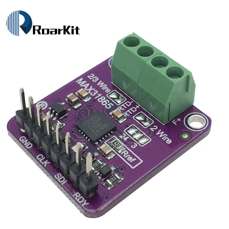 

MAX31865 SPI PT100 RTD-to-Digital Converter Board Temperature Thermocouple Sensor Amplifier Module For Arduino 3.3V/5V