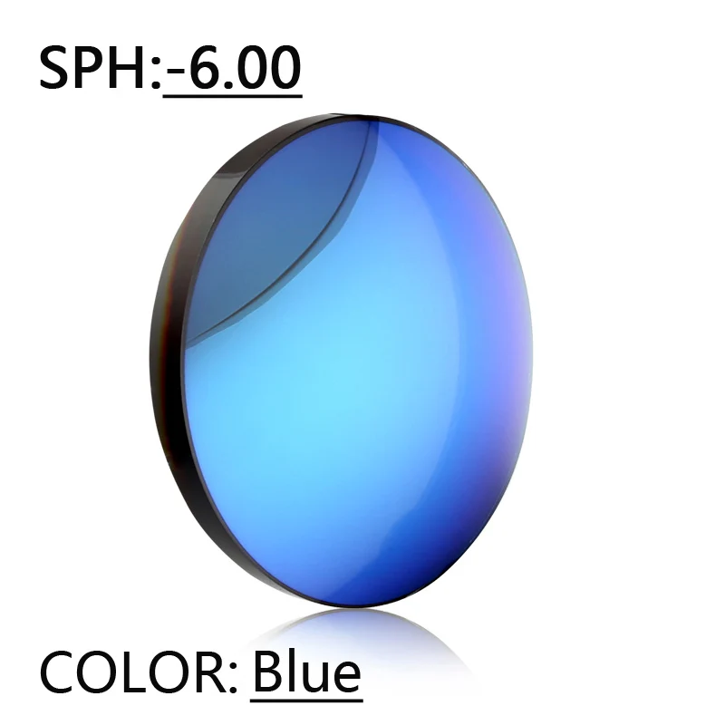 Для мужчин и женщин на заказ близорукость минус рецепт поляризованные линзы Овальные Солнцезащитные очки черные зеркальные линзы поляризованные солнцезащитные очки FML - Цвет линз: blue-600