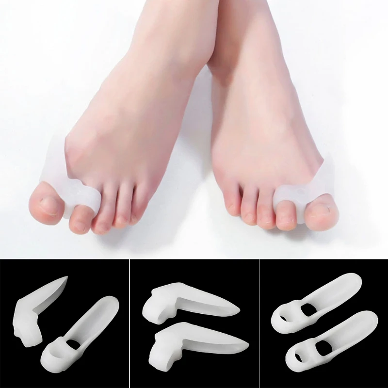 

Bone Orthopedics Thumb Hallux Correct Silicone Toe Separator Pedicure Feet Tool