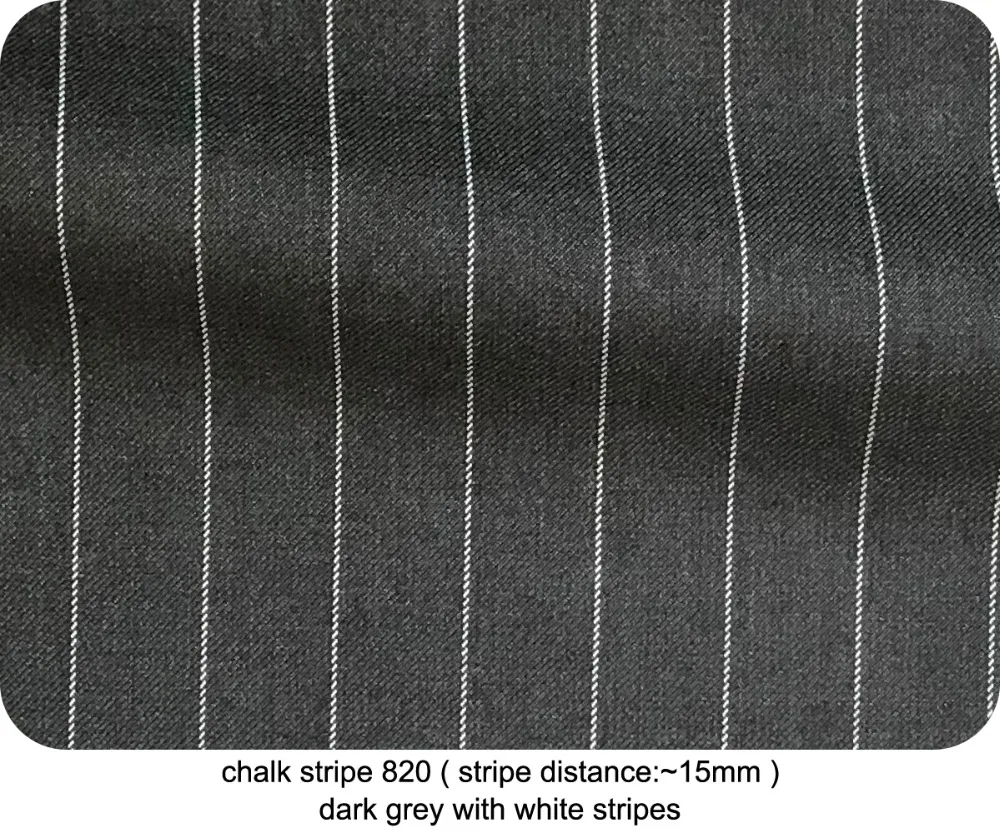Sharp Dark Grey Chalk Stripe Men Suits Custom Made Striped Suit Chalk-striped Business Suits Wardrobe Essentials 2019