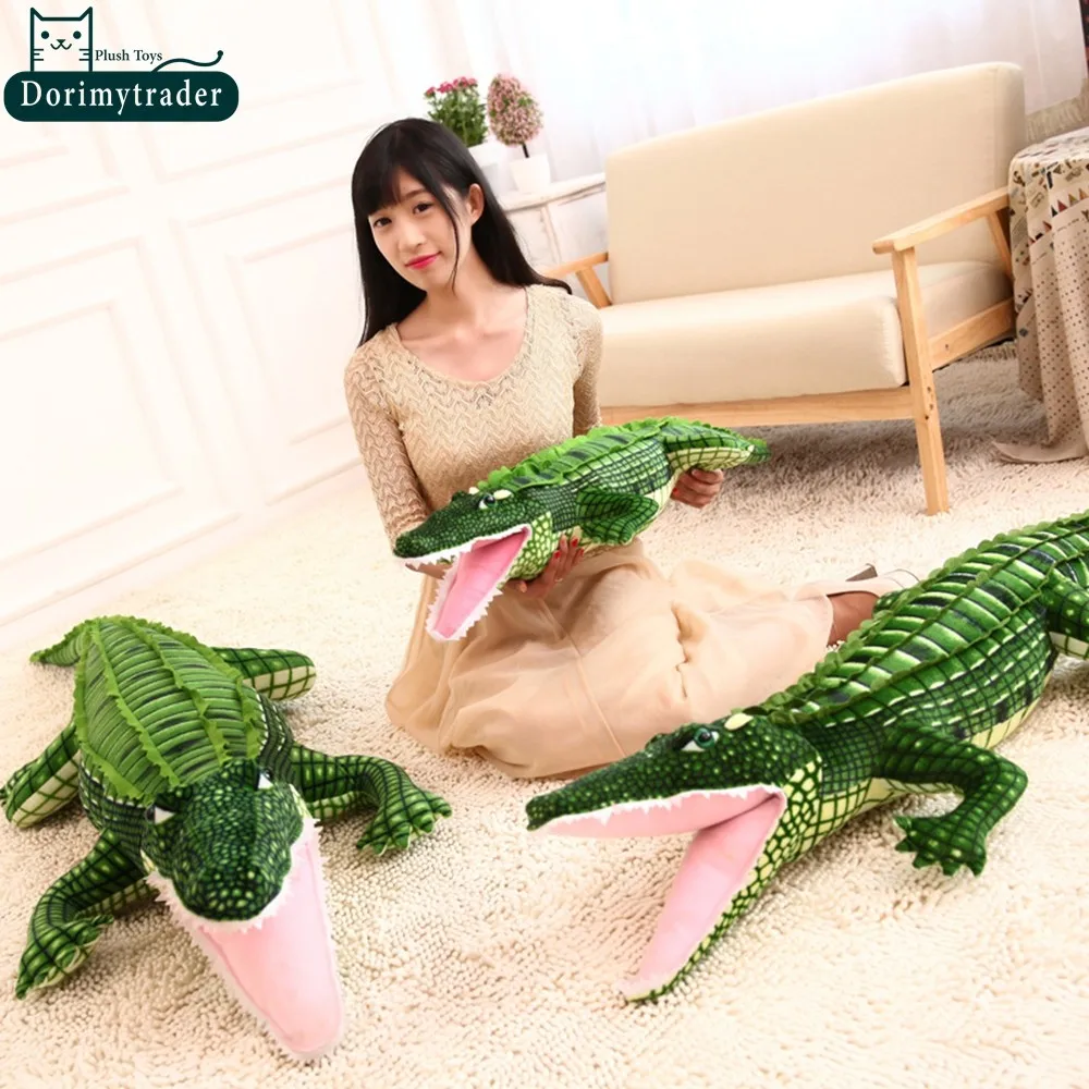 Dorimytrader Hot 79'' 200cm Funny Stuffed Soft Plush Lovely Large Simulated Animal Crocodile Toy, Free Shipping DY60721 (1)