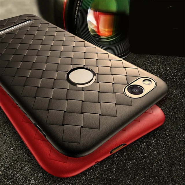 Мягкий силиконовый чехол для Xiaomi Mi 8 SE A1 A2 Lite Pocophone F1 Redmi 5 Plus Note 6 6A Pro S2 Weave Grid |