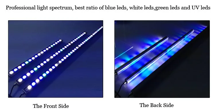10 шт./лот 81 Вт IP65 светодиодный аквариум свет бар жесткий полосы лампы для коралловых рифов рост/опреснительная установка/для морской рыбы освещение в аквариуме