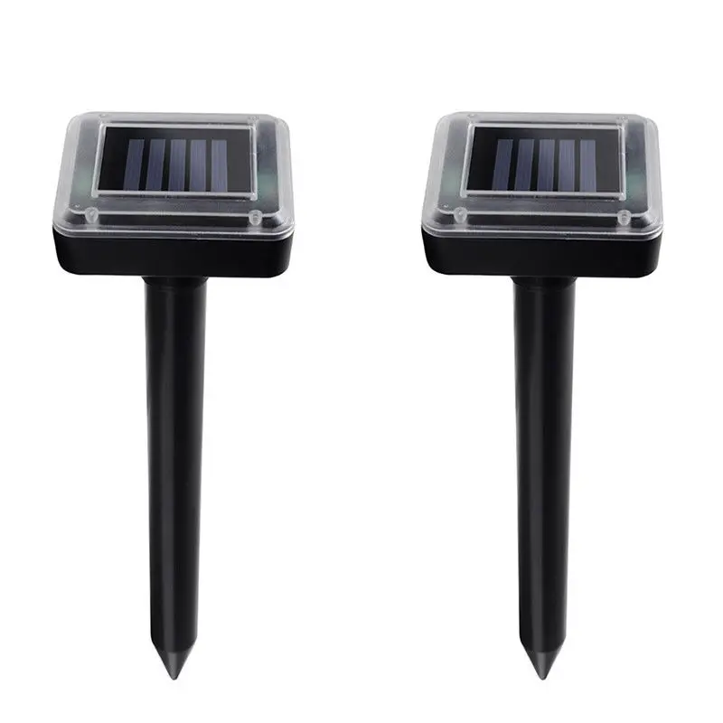 

Solar Mouse Expeller Round Ultrasonic Eco-friendly Pest Mole Rat Snake Repellent Removes underground rodents HTQ99