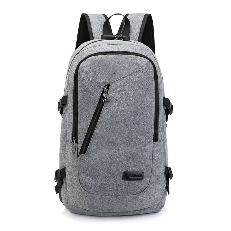 

BaiLiLaoRen Men Backpack USB Charge Fashion Unisex student Laptop Bags Large Capacity School Backpack Anti Theft Travel Daypack