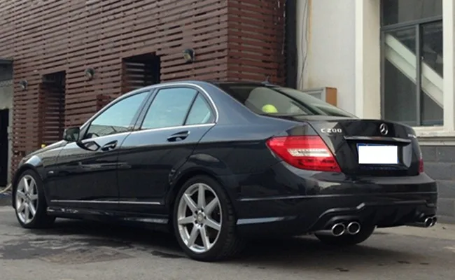 Выхлопные наконечники C63 подходят для MB C-class W204 C180 C200 к A-style endpipe W204 глушитель советы один до 4 matic стиль