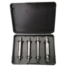 4PCS Set Double Side Damaged Screw Extractor Drill Bits Out Remover Bolt Stud Tool Wholesale Price