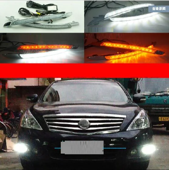 Светодиодный 2008 ~ 2010/2011 2012 Teana Дневной светильник туман фара Micra титан наоборот stanza