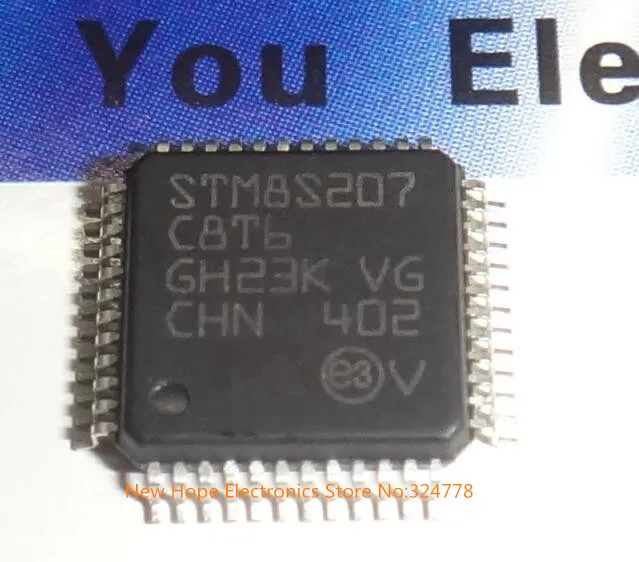 8-битный микроконтроллер STM8S207C8T6 STM8S207 C8T6 QFP48 | Электронные компоненты и