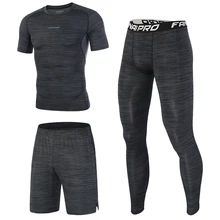 FANNAI New Compression Men's Sport Suits Quick Dry Running sets Sports Joggers Training Gym Fitness Tracksuits Running Sets