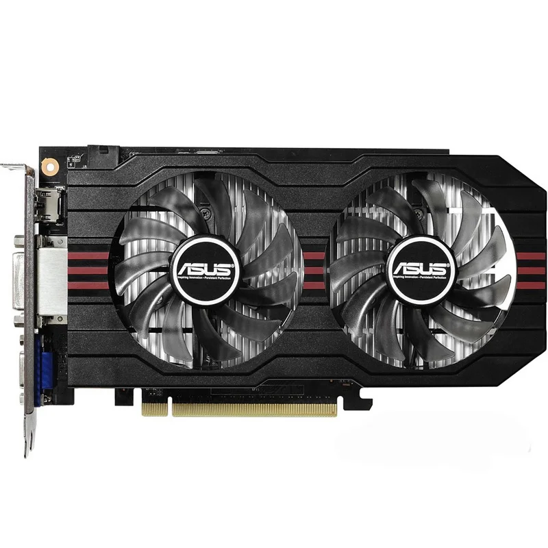 Видеокарта ASUS, оригинальная Видеокарта GTX 750Ti, 2 Гб, 128 бит, GDDR5, видеокарты для nVIDIA Geforce GTX750Ti, Hdmi, Dvi, б/у, VGA карты в продаже