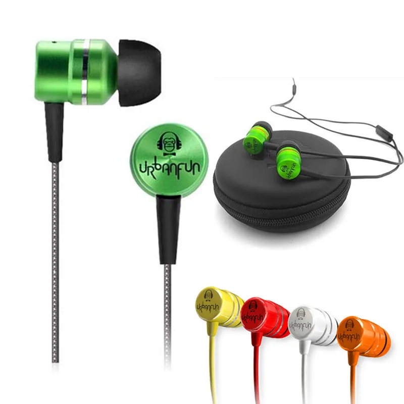 

URBANFUN BM-1 3.5mm In Ear Earphone 1DD+1BA Hybrid/Beryllium Dynamic Driver HIFI Metal Earphone Headset With Mic Free Shipping