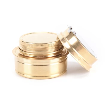 

1PC Outdoor Camping Pinnic Portable Copper Alloy Alcohol Stove Mini Ultra-light Spirit Stoves Roast Food Fornello Ad Alcol