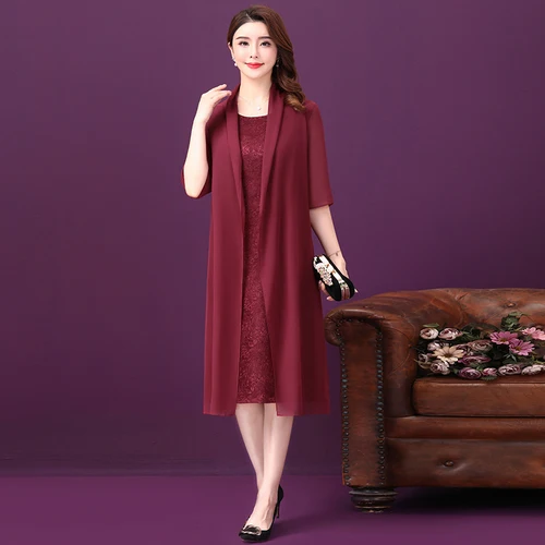 

2019 Summer New Style Korean Version Fashion Slim Five-minutes Sleeve Women Dress Atmosphere Female Fake Two Piece Lady Dresses