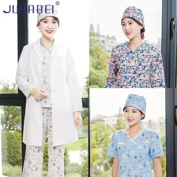 

Printed Surgical Cap Breathable Adjustable Nurse Cap Hospital Beauty Salon Dental Oral Medical Hat Unisex Work Hat Wholesale